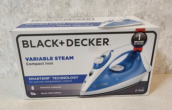 Brand New Black And Decker Variable Steam Iron