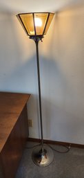Vintage Chrome Base Floor Lamp