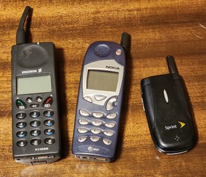 Assortment Of Vintage Cell Phones