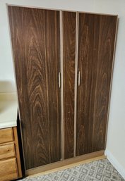 Vintage Metal Double Door Storage Cabinet