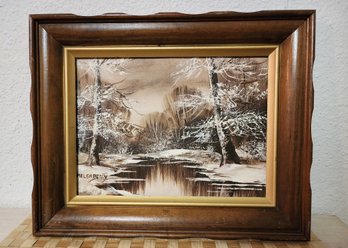 Vintage SIGNED Melba Berry Oil Painting