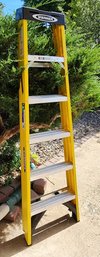 Yellow Fiberglass WERNER 6 Foot 225 Lbs Ladder