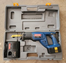 RYOBI 18V Sawzall With Charger And Case