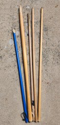 Assortment Of Wooden Tool Poles