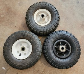 (3) Used Wheelbarrow Tires