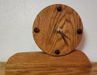 Vintage Handmade Quartz Movement Desk Clock