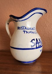 Vintage Handpainted DURANTE, COLUMBIA Made On Mexico Ceramic Sangria Pitcher