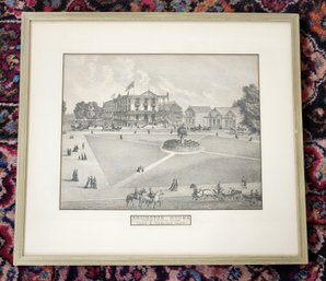 Vintage Framed Fine Art Print Of ARLINGTON HOUSE