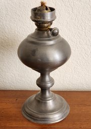 Vintage Made In Italy Pewter Oil Lamp