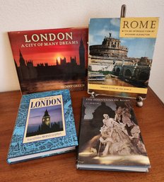 (4) LONDON And ROME Hardback Reference Books