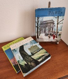 (3) Vintage FAMOUS CITIES OF THE WORLD Reference Books