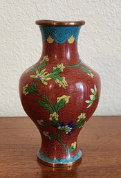 Vintage Made In China CLOISONNE Decorative Vase