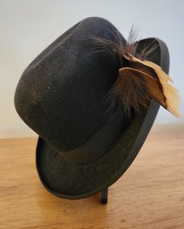 Vintage Men's CAVANAGH Derby Style Black Wool Hat