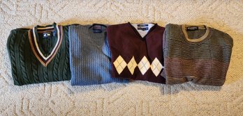 Group Of (4) Assorted Men's Long Sleeve Sweaters #2