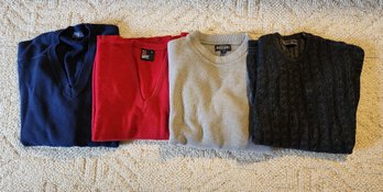 Group Of (4) Assorted Men's Long Sleeve Sweaters #3
