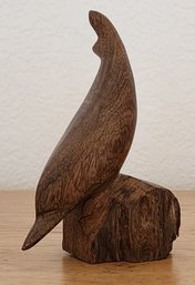 Vintage Wood Carved Dolphin Figure