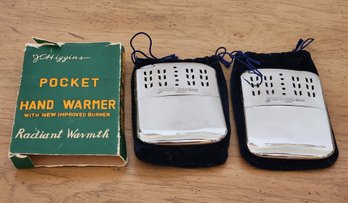 (2) Vintage J.C. HIGGINS Pocket Hand Warmers