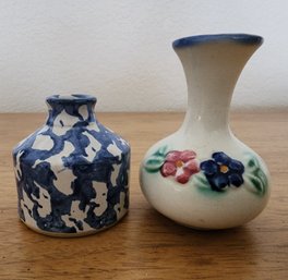 (2) Small Decorative Ceramic Vessels
