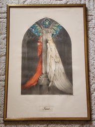 Vintage 1928 Louis Icart FAUST Colored Etching Artist Signed Limited Edition