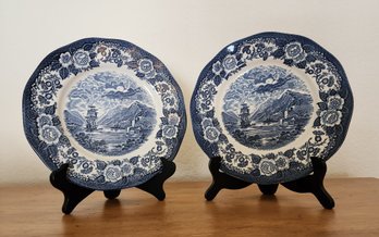(2) LOCH'S OF SCOTLAND Royal Warwich Fine China Plates