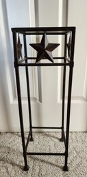 Vintage Metal Star Accent Side Table