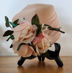 Vintage Ladies Floral Accent Hat