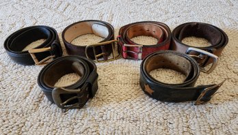 Assortment Of Men's Leather Belts (Size 38)
