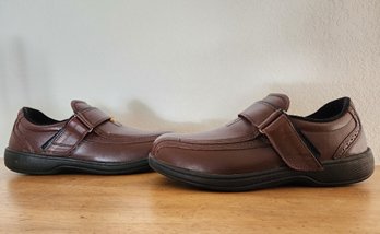 Brown Leather ORTHO FEET Men's Shoes