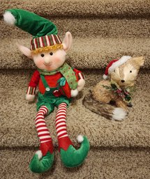 Elf And Fox Holiday Decorations