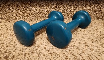 (2) 5lb Exercise Weight Barbells