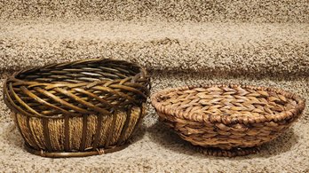 (2) Decorative Woven Baskets #2