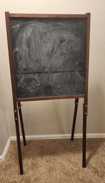 Easel Style Dual Chalk And Dry Erase Board System
