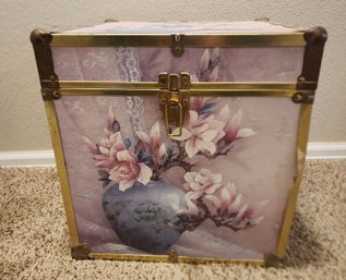 Vintage Floral Theme Storage Chest Box