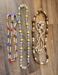 (4) Beautiful Costume Jewelry Necklace Selections #A2