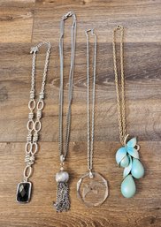 (4) Costume Jewelry Necklace Selections #A6