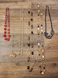 Assortment Of (6) Costume Jewelry Necklaces #A19