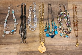 Assortment Of (7) Costume Jewelry Necklaces #A28