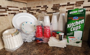 Assortment Of Disposable Kitchen Accessories