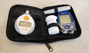 Blood Glucose Monitor And Ear Thermometer