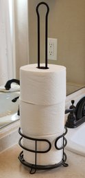 Toilet Paper Holder With Toilet Paper Rolls