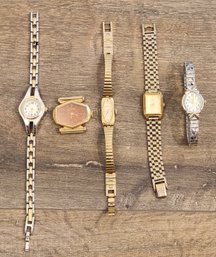 Assortment Of (5) Vintage Ladies Watches