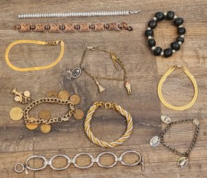 Assortment Of Costume Jewelry Bracelets #A48