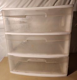 STERILITE WIDE 3-drawer Storage Cart