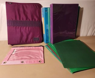 Large Assortment Of Folders And Binders School Essentials