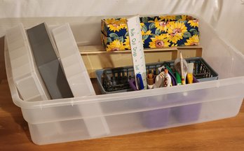 Large Assortment Of Organizer Selections And Storage Tote