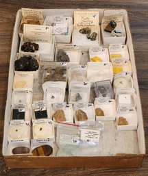 Assortment Of Mineral And Gem Specimens (Topaz, Turqoiuse, Painite,  Ornament, Etc) #A32