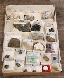 Assortment Of Mineral Specimens (Kimberlite, Variscite, Stuarolite, Celestine, Etc) #A39