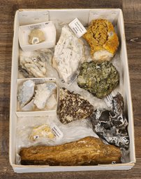 Assortment Of Mineral Specimens (Quartz Calcite, Episode, Etc) #A45