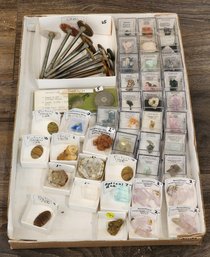 Assortment Of Mineral Specimens (Jasper, Turqoiuse, Amethyst, Dioptase, Etc) #A50