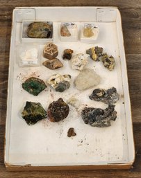 Assortment Of Mineral Specimens (Topaz, Calcite, Almandine, Etc) #A52